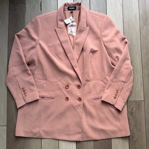 Express Women's Blazer in Soft Pink